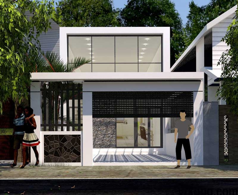 Phối màu cho nhà cấp 4